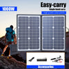 Kit Solar Dobrável 1000W – Para Camping, Casa, Carro e Barco
